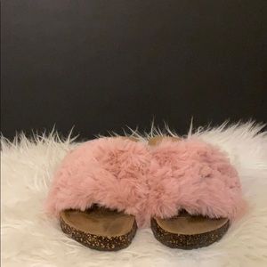 Pink Fur slippers